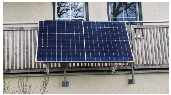 Aufständerung Solarmodul Halterung - Verstellbar 15-60°, Balkonkraftwerk Universalhalterung für Photovoltaik