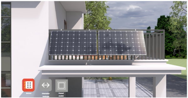 Aufständerung Solarmodul Halterung - Verstellbar 15-60°, Balkonkraftwerk Universalhalterung für Photovoltaik